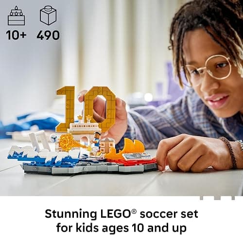 LEGO Editions Kylian Mbappé – Soccer Highlights - Building Set for Boys & Girls, Ages 10+ - Collectible Soccer Gift with Plaque - Kids Bedroom or Shelf Decor - 43013 thumbnail 2