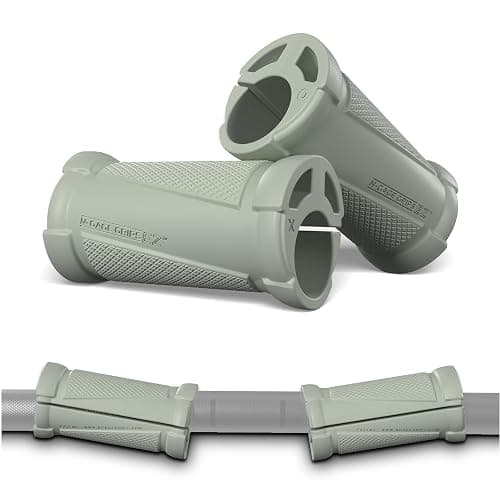 N-Gage Grips – Patented Angled Barbell Thick Grips for Joint Support & Muscle Activation – Ergonomic Bar Attachments for Strength Training - Gym Accessories Manufactured in the USA (1 Pair) - Image 1