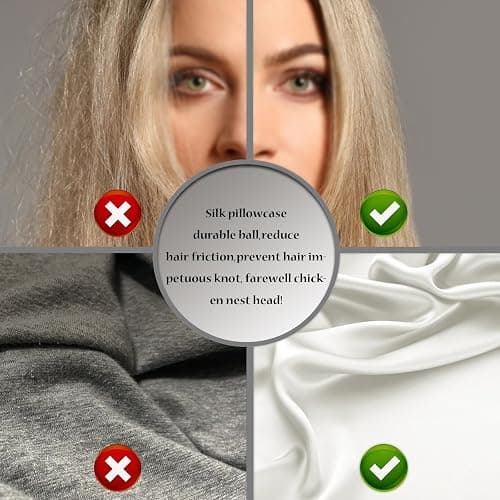 Mulberry Silk Pillow Cases Standard Size Silk Pillowcase with Zipper Soft Breathable Smooth Cooling Satin Silk Pillow Covers for Sleeping for Hair and Skin (Ivory,20"X 26",1Pcs) thumbnail 5