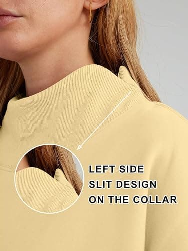 Trendy Queen Womens Oversized Sweatshirts Turtleneck Pullover Long Sleeve Hoodies Tops Fall Fashion Outfits 2025 Clothes thumbnail 6