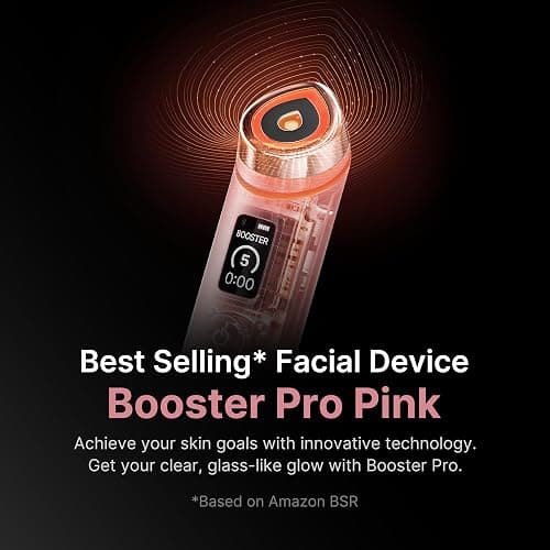 medicube Booster Pro | 6-in-1 Real Glass Glow Beauty Massager | for Clear, Radiant, Firmer-Looking Skin | Korean Skin Care | Pink thumbnail 2