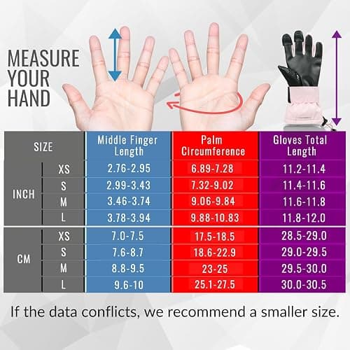 devembr Snowboarding Gloves with Wrist Guards, Ski Gloves Touchscreen, Snow Gloves Waterproof thumbnail 6