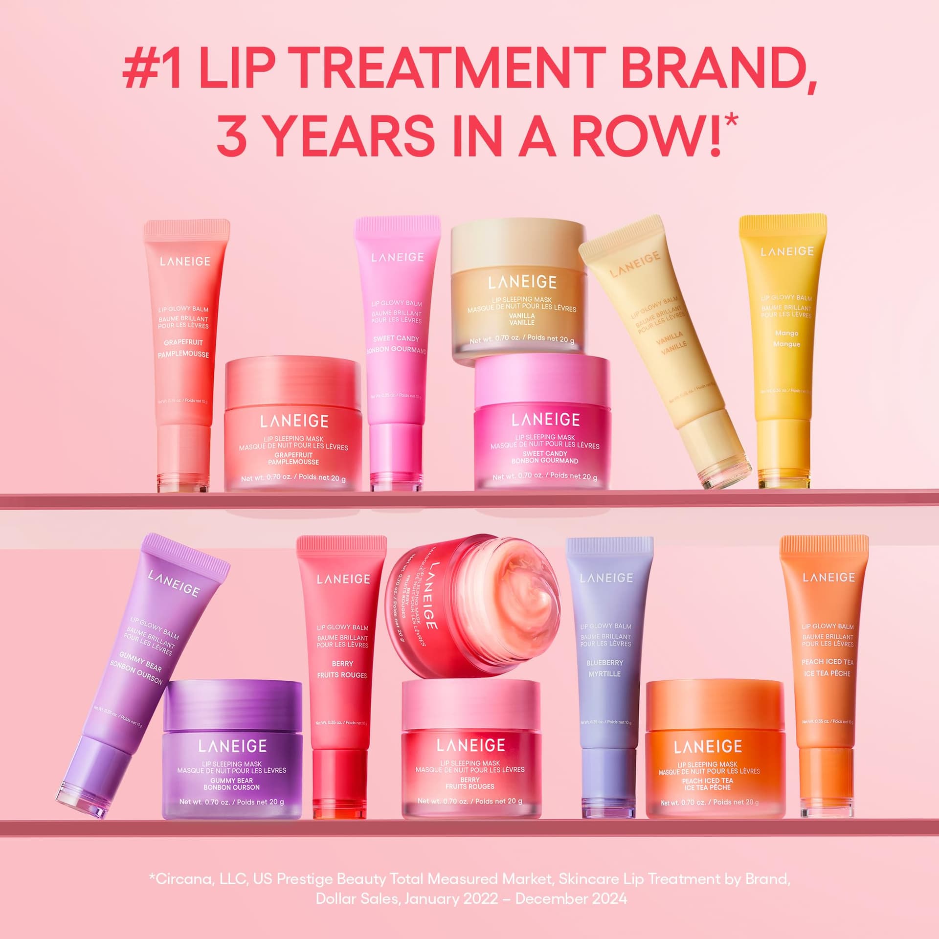 LANEIGE Lip Glowy Balm Gummy Bear Sheer Tinted Lip Moisturizer with Shea Butter, for Hydrating Shine & Soft Lips thumbnail 9