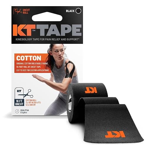 KT Tape, Original Cotton, Elastic Kinesiology Athletic Tape, 16’ Uncut Roll - Image 1