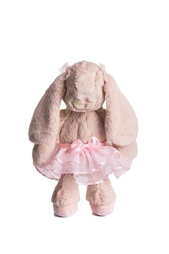DILLY DUDU Ballerina/Ballet Bunny Plush Toy Stuffed Animal Rabbit Doll 10-inch(Pink) - Image 1