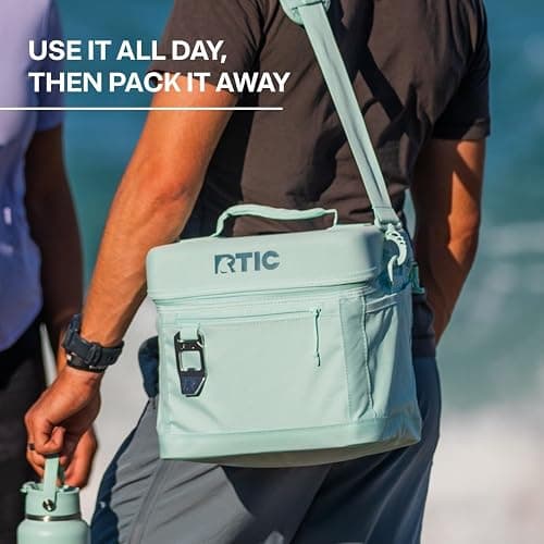 RTIC 15 Can Everyday Cooler, Soft Sided Portable Insulated Cooling for Lunch, Beach, Drink, Beverage, Travel, Camping, Picnic, for Men and Women thumbnail 8
