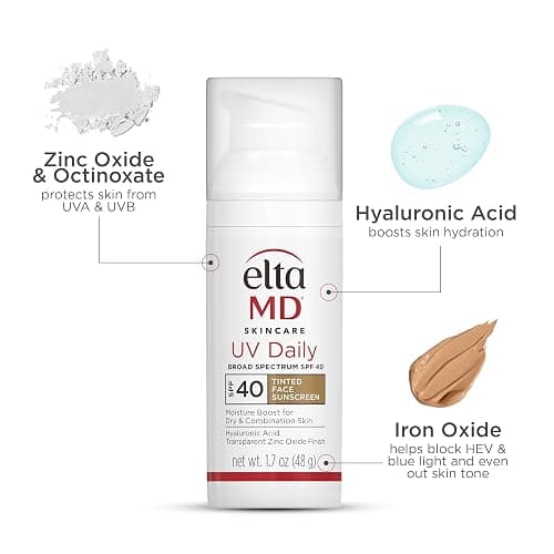EltaMD UV Daily Face Sunscreen Moisturizer with Zinc Oxide, Daily Face Moisturizer with SPF, Great for Dry, Combination, and Normal Skin thumbnail 6
