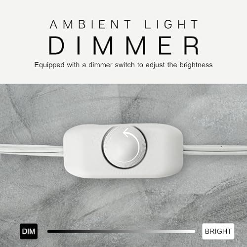 Candle Warmer Lamp with Adjustable Height & Dimmable Function, Scented Wax Melter, Birthday, Mother’s Day, Housewarming Gifts, Spring & Easter Decorations for Home, Bedroom, Living Room, Office, White thumbnail 3