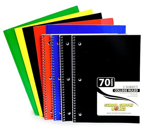 High School Writing Bundle | 1 Box - 51 Pieces per Box | School Supply Boxes - Back to School Essentials | Includes Composition Books, Loose Leaf Paper, Index Cards, 12 ct. Pens & More - 1 Box thumbnail 2