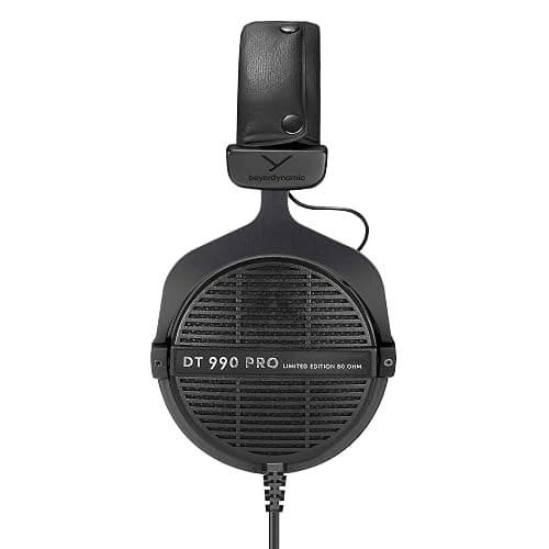 beyerdynamic DT 990 Pro Over-Ear Studio Monitor Headphones - Open-Back Stereo Construction, Wired (80 Ohm, Black (Limited Edition)) thumbnail 2