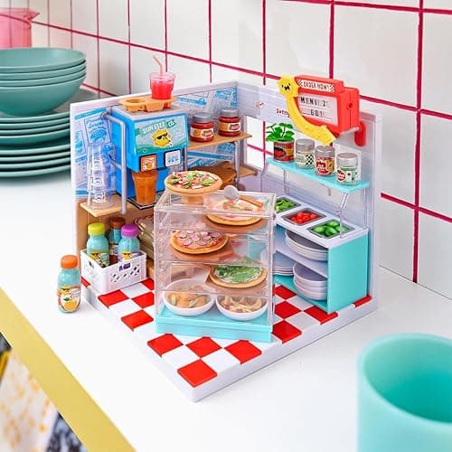 MGA's Miniverse Make It Mini Spaces Pizza Shop, Building Set, Customize, DIY Crafts, Rooms, Hobby, Collectors, Display, Gifts, 8+ thumbnail 6