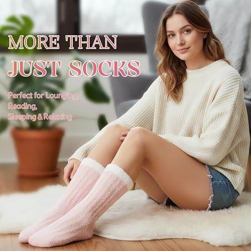 Brikabia Dance Gifts for Dancers, Ultra Soft Fuzzy Dance Socks for Women Dancer Party Favor thumbnail 2