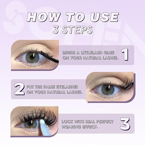 SOFENIDA Lash Clusters Wispy Lash Clusters Kit Cluster Eyelash Extensions 10-18mm Lash Extension Kit Eyelash Cluster Eyelash Extensions Waterproof DIY Individual Lashes Clusters with Soft Thin Band thumbnail 7