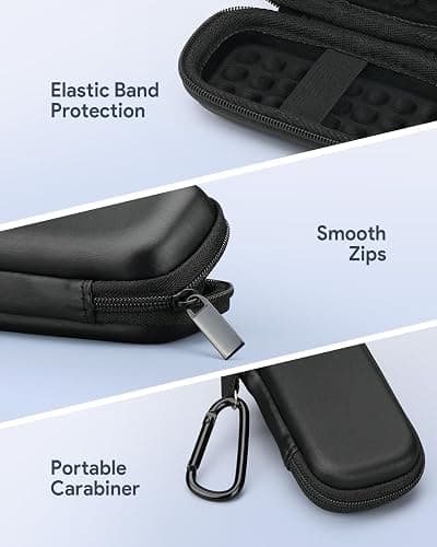 Hard Case for AirFly SE/Pro V2/Pro/Duo, Avantree Relay/1Mii Bluetooth Wireless Transmitter Receiver, Portable Airplane Travel Carrying Case Bag for USB Cable, Adapter, Memory Cards, U Disk(Only Case) thumbnail 6