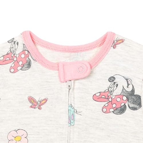 Disney Baby Girls 2 Pack Zip Up Sleep N' Plays Newborn to Infant Sizes (Newborn - 24 Months) thumbnail 4
