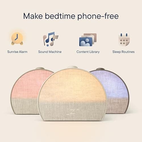 Hatch Restore 3 Sunrise Alarm Clock, Sound Machine, Smart Light (Putty) - White Noise, Screen-Free Sleep Routine thumbnail 2