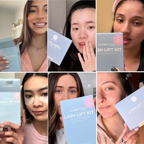 Korean Lash Lift Kit - 5 Sets At Home Eyelash Perm Kit with Upgraded Glue, Eyelash Lift, DIY Lash Perm Easy for Beginner & Professional, Semi Permanent Perming Wave Suitable For Salon & Home thumbnail 9