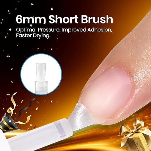 Beetles 15ml Nail Dehydrator and Primer - Acid Free & Hema-Free Natural Prep Dehydrate and Bond Primer for Acrylic Fast Dry Nail Supplies Professional Salons Christmas Set thumbnail 6