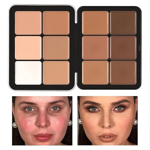 Correttore professionale per correttore, 12 colori correttori, trucco e correttore a lunga durata, per occhiaie, acne e macchie, riduce il rossore thumbnail 7