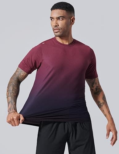 5 Pack Men’s Active Quick Dry Crew Neck T Shirts | Athletic Running Gym Workout Short Sleeve Tee Tops Bulk thumbnail 5