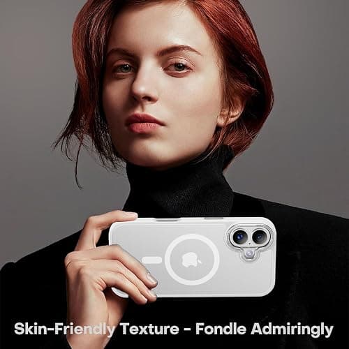 Newfuture Magnetic for iPhone 17 Case [Compatible with Magsafe] [Military Grade Drop Protection] Translucent Matte Anti-Scratch Shockproof Protective Phone Cover 6.3 Inch, Frosted White thumbnail 7
