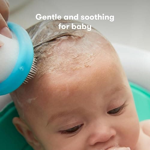 Frida Baby The 3-Step Cradle Cap System, DermaFrida The FlakeFixer, Sponge, Brush, Comb and Storage Stand for Babies with Cradle Cap, White-Blue thumbnail 4