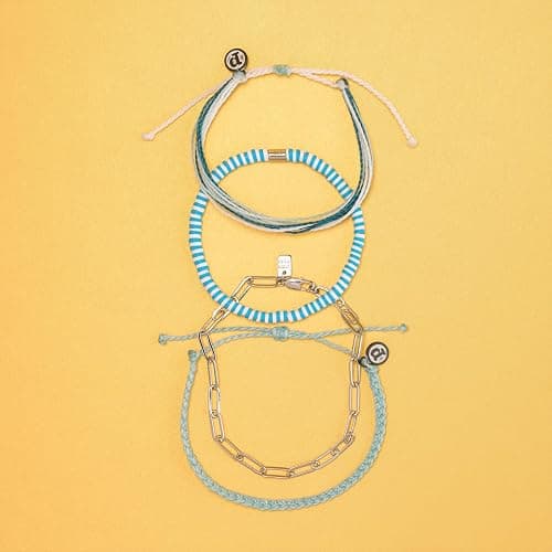 Pura Vida Bracelet Santorini Bracelet Stack, 4 Stackable Bracelets for Women thumbnail 6