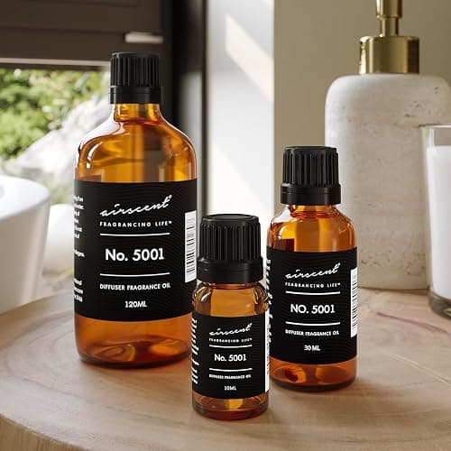 AirScent Baccarat Rouge Inspired Diffuser Oil - Perfume Dupe - Premium Fragrance Oil No. 5001 for Ultrasonic and Waterless Diffusers and Crafting - 10 mL, 0.34 fl oz Glass Dropper Bottle thumbnail 5