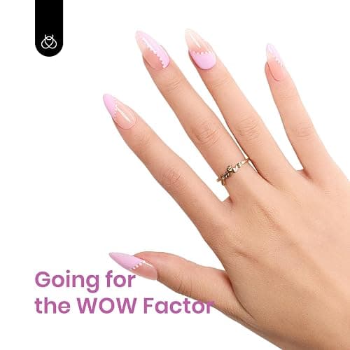 Beetles Pink Gel Polish - Fairy Tale 15ML/0.51Fl Oz, Pastel Light Pink Gel Nail Polish, Soak Off UV LED Lamp Nail Art, Long-Lasting Manicure Salon DIY Home Bright Summer Nails thumbnail 5