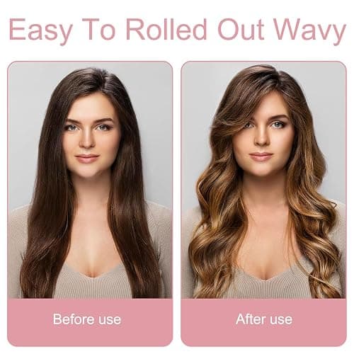 Boucle Sans Chaleur, Set Boucles Sans Chaleur avec Bonnet Cheveux,Bandeau de bigoudis Sans Chaleur,Bigoudi Boucle Cheveux de Sommeil Doux pour Cheveux Moyens et Longs-Rosa thumbnail 4
