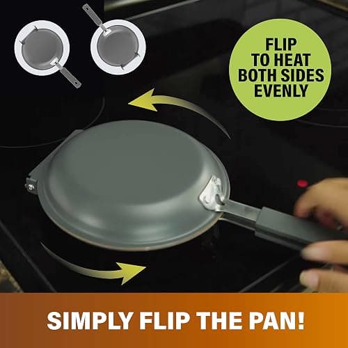 Gotham Steel Double Sided Pan, The Perfect Pancake Maker – Ceramic Nonstick Copper Easy to Flip Pancake Griddle for Fluffy Pancakes, Omelette Maker, Frittata Maker & More! Dishwasher Safe thumbnail 5