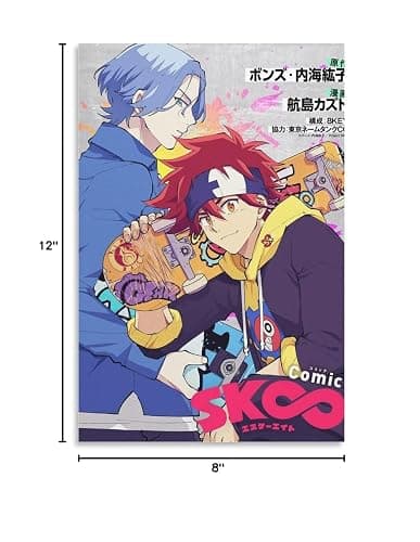Anime Posters Sk8 The Infinity Official Art Wall Art Prints Wall Pictures for Bedroom Wall Art Paintings Canvas Wall Decor Home Decor Living Room Decor Aesthetic 08x12inch(20x30cm) Unframe thumbnail 3