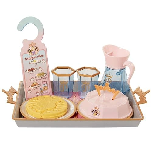 Disney Princess Style Collection Room Service Pretend Play Toy Set - with Serving Tray, Plate Cover, Pitcher & More for A Great Pretend Travel Experience - Girls Ages 3+ thumbnail 5