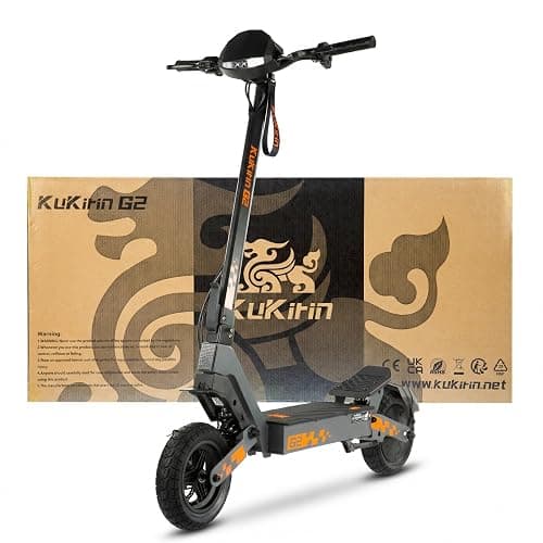 KuKirin G2 Electric Scooter for Adults, Long Range Foldable E Scooter, 55km Range, 10-Inch Off-Road Tyres, Dual Suspension, Dual Brakes, Touch Display, IPX4 Water Resistant, EN17128 - Image 1
