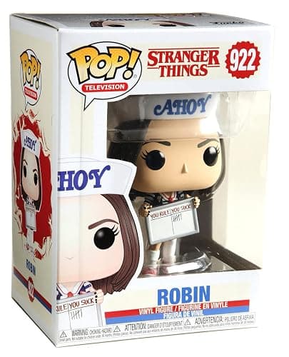POP [Stranger Things - Robin Buckley Scoops Ahoy Outfit Funko Vinyl Figure (Bundled with Compatible Box Protector Case) thumbnail 2