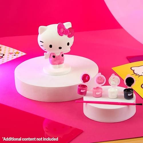Hello Kitty Paint Your Own Plaster Figure Set for Girls Teenagers DIY Crafts Art Set Activity - Kawaii Gifts for Girls thumbnail 2
