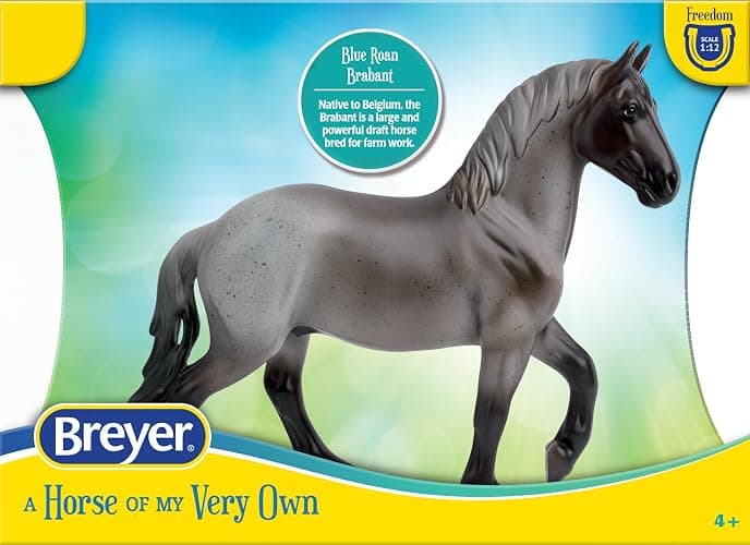 Breyer Horses Freedom Series Blue Roan Brabant | Horse Toy | 9.75" x 7" | 1:12 Scale | Model #1052 thumbnail 3