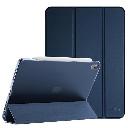 ProCase Coque pour iPad Air 11 Pouces (M3) 2025/(M2) 2024, Air 5ème 2022/4ème 2020 10.9 Pouces, Étui de Protection Anti-Chute, Rabat Magnétique Stable -Marine - Image 1