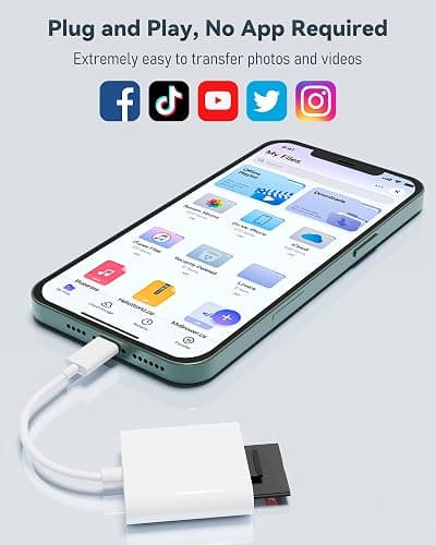 USB-C SD Card Reader, Dual Slot for SD and MicroSD, Type C Adapter Compatible with iPhone 17/16/15, iPad, Laptop, Trail Camera Viewer, Plug and Play (2 Port (USBC SD+TF)) thumbnail 5