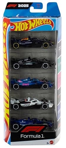 Hot Wheels Formula 1 Die-Cast Cars Bundle of 2 x 5-Pack | F1 2024 and 2025 Teams, Ages 3+ thumbnail 2