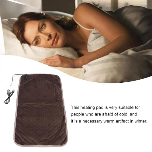 11.8x23.6in Heating Pad 3 Levels USB Electric Heat Pad, Portable 5V Electric Heat Pad with Skin Friendly Fiber, Ideal Gifts for Home thumbnail 4