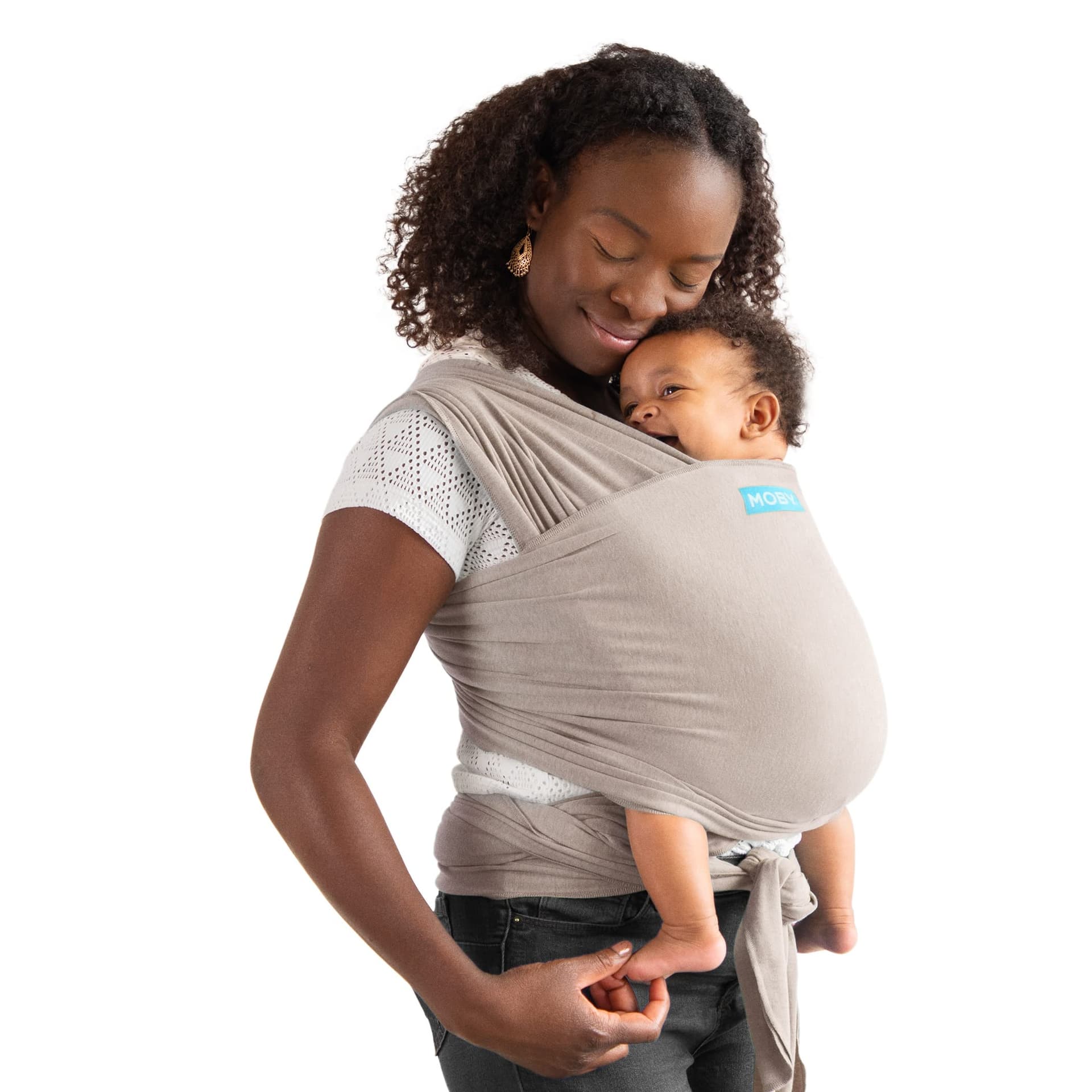 Moby Elements Wrap Carrier, Taupe - Taupe - Image 1