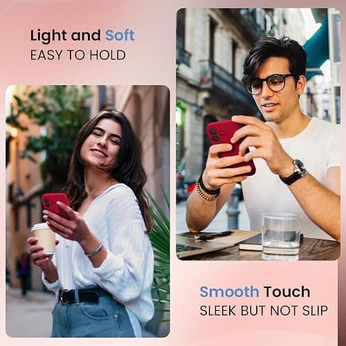 FireNova Magnetic for iPhone 17 Case, Compatible with MagSafe, [Integrated Silicone Camera Control Button] [Camera Protection] Anti-Scratch Microfiber Lining Phone Case, 6.3", Deep Red thumbnail 2