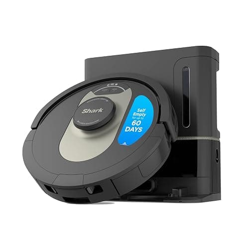 Shark AV2501AE AI Robot Vacuum with XL HEPA Self-Empty Base, Bagless, 60-Day Capacity, LIDAR Navigation, Perfect for Pet Hair, Compatible with Alexa, Wi-Fi Connected, Carpet & Hard Floor, Black - Image 1