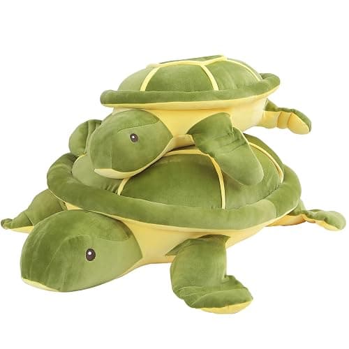 28 inch Big Green Sea Turtle Stuffed Animals Giant Soft Plush Toys, Large Ocean Turtle Plushies Body Pillow, Gifts for Kid Boys, Girls, Girlfriend, Birthday, Easter thumbnail 2