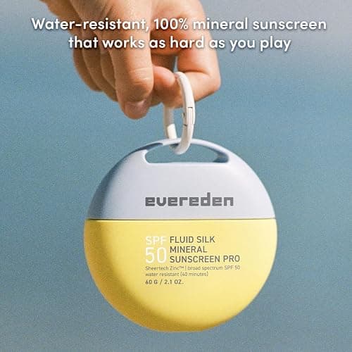 Evereden SPF50 Fluid Silk Mineral Kids Sunscreen: Clean Cooling Non-Nano UVA, UVB, & IR Protection for Sensitive Skin - Sheer, Lightweight, & Waterproof for Up to 40 Mins - Beach Day Toddler Sunscreen thumbnail 4