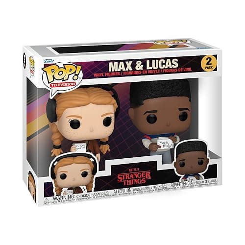 Funko POP! TV: Stranger Things - Max Mayfield & Lucas, 2-Pack - Collectable Vinyl Figure - Gift Idea - Official Merchandise - for Kids & Adults - TV Fans - Model Figure for Collectors and Display - Image 1