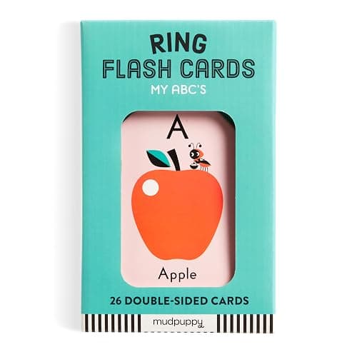 Mudpuppy My ABC's — Ring Flashcards 26 Durable Double Sided Alphabet Cards And Reclosable Ring With Colorful Art For Kids Ages 3+ Perfect For Preschool Or Travel For Teachers And Parents thumbnail 2