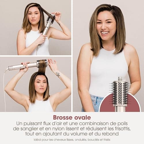 Shark styler à air chaud Coiffeur-séche multi-styles à air chaud avec boucleurs auto-enroulants, brosses et concentrateur,Sans dommage dû à la chaleur, coiffage polyvalent, pour tous types de cheveux thumbnail 7