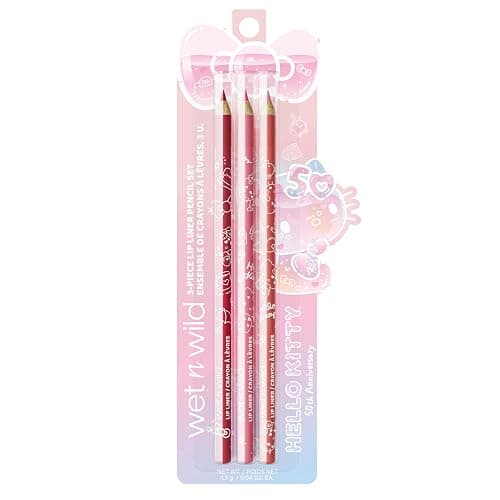 wet n wild Hello Kitty 3-Piece Lip Liner Pencil Set, Lip Defining Silky Smooth Formula, Highly Pigmented Long-Wearing Finish, Cruelty-Free & Vegan thumbnail 6